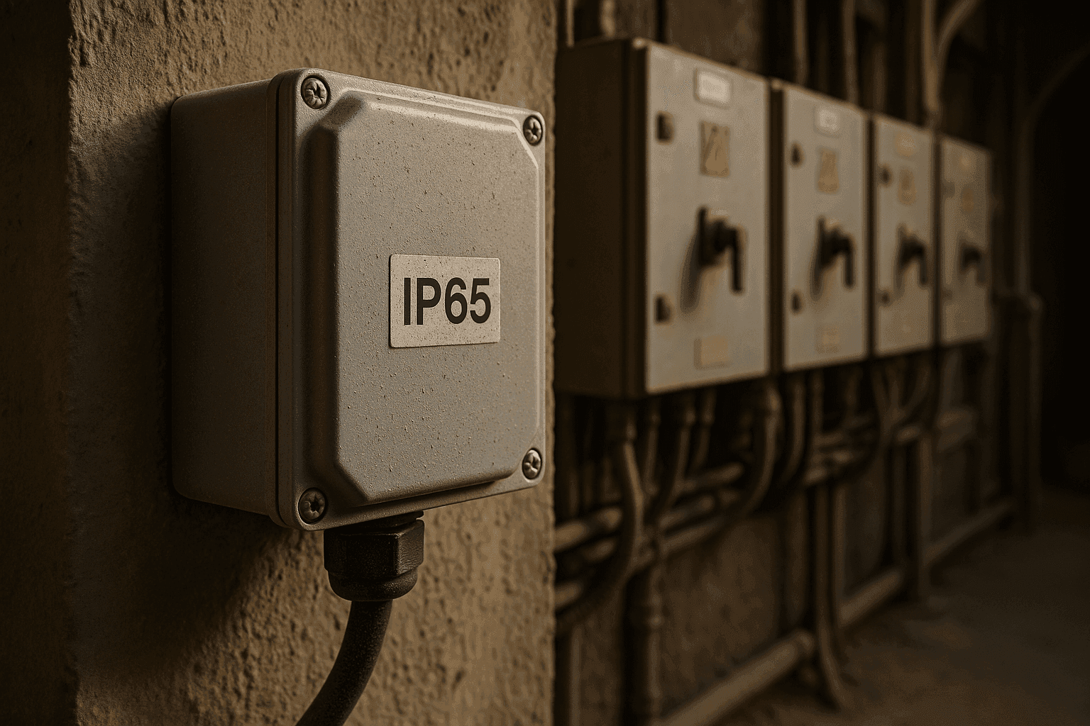 Dust protections using IP65 boxes in Saudi cement factories